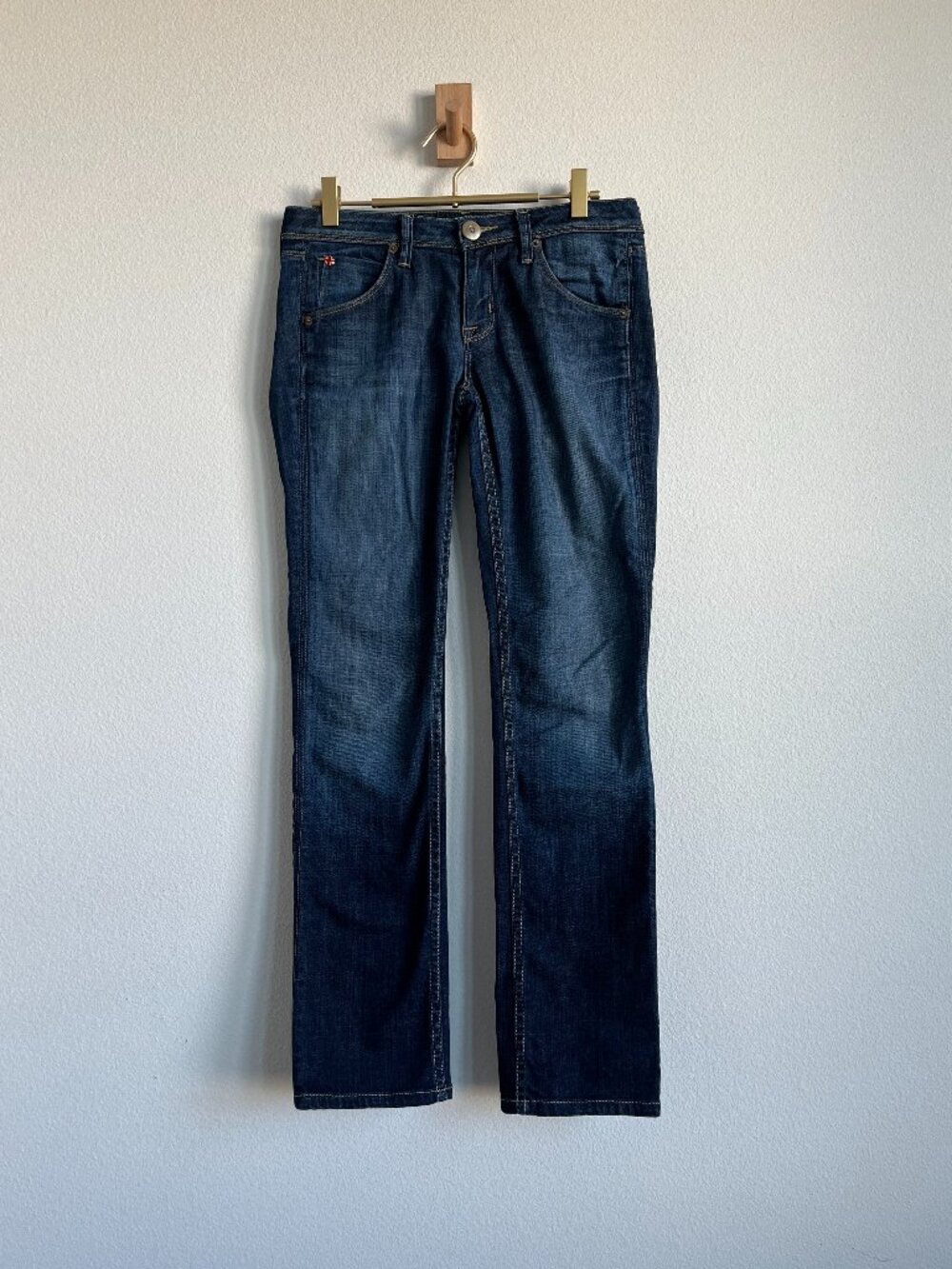 Vintage Y2K 90s Hudson Straight Leg Medium Wash Jeans - Size 27